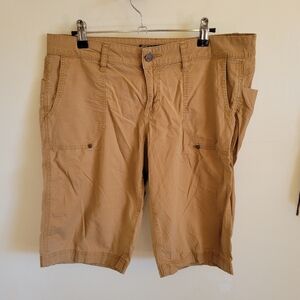 Prana Bermuda Shorts Tan Cargo Cotton Large 10
